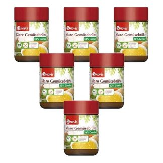 Cenovis - Clear Vegetable Broth Fine-Grained Organic - 100 g - Pack of 6