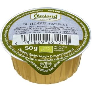 Ökoland Gourmet Ham Sausage (50 g) - Organic