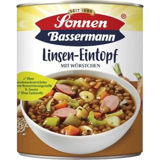 Sonnen Bassermann Lentil Pot 800g Tin