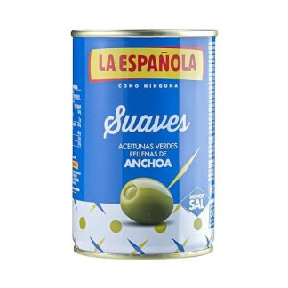 LA ESPAÑOLA Anchovy Stuffed Green Olives LA ESPAÑOLA Mild 130g Tin 3 Pack