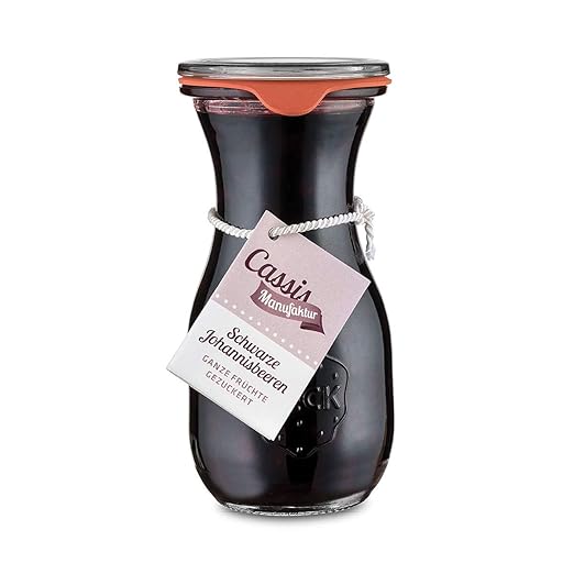Whole Blackcurrants in Glass