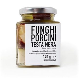 Scherini Valtellina - Black Head Porcini Mushrooms in Olive Oil 190 g