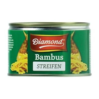 DIAMOND Bamboo Strips, Pickled Asia Vegetables in Jar, Suitable for Wok Dishes, Low Carb - 1 x 227 g