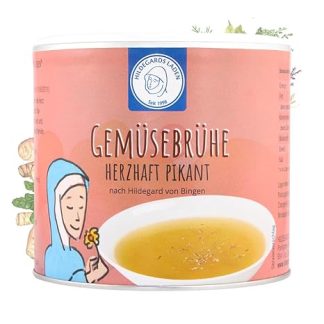Vegetable Broth Hearty Spicy | Hildegard Vegetable Soup | 14 Hildegard Typical Spices | 100% Natural | According to Hildegard von Bingen | 116 Plates | 350g