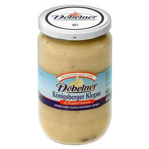 4 x Königsberger Klopse in Caper Sauce 600 g Glass (Döbelner) (2.64 L)