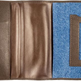 ZIPPO Drehertasche Jeans/Lederoptik Mocca 2007221
