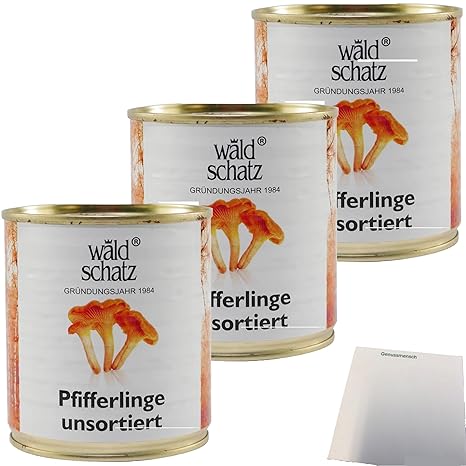 usy Bundle für Waldschatz Pfifferlinge 3er Pack (3x290g Dose) + usy Block