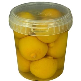 Hymor Pickled Lemons - 4 x 500 g Containers - Lemon from Morocco, Moroccan Salt Lemons, in Brine, Lemons Pickled in Container, Vegan, Gluten-Free, Tagine Cous-Cous Fish Risotto