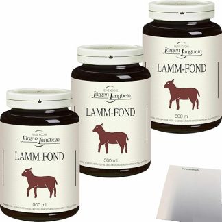 usy Bundle for Jürgen Langbein Lamb Fond Pack of 3 (3 x 500 ml Glass) + usy Block