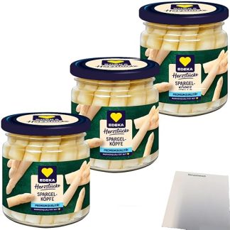usy Bundle for Edeka Asparagus Heads 7 cm Pack of 3 (3 x 180 g Glass) + usy Block