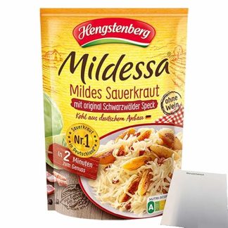 usy Bundle for Hengstenberg Mildessa Sauerkraut with Bacon (400 g Bag) + usy Block