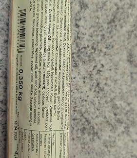 Lackmann Serwelat IWUSCHKA Cervelat Wurst Hot Cooked 400 g