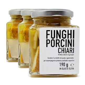 Scherini Valtellina - Clear Porcini Mushrooms in Olive Oil (190g x 3)