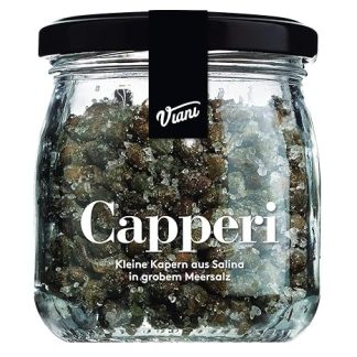 Viani Capperi Salina Capers in Sea Salt Capers in Coarse Sea Salt 120 g