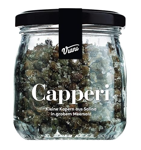 Viani Capperi Salina Capers in Sea Salt Capers in Coarse Sea Salt 120 g
