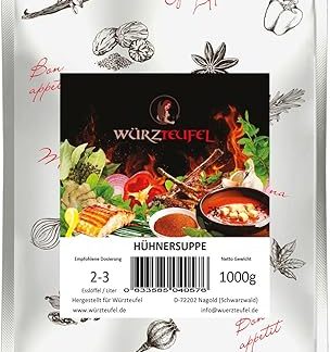 Vegan Chicken Soup, Chicken Broth, Chicken Broth. Free from Additives, Vegan. Bag 1000 g. (1 kg)