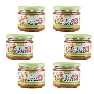 Eat Shashlik Kebab Snack, Set of 6 Poultry, Simply Warm and Enjoy, Juicy Shish Kebab in a Delicious, Spicy Sauce, Naturally Preserved and Uncooled Shelf Life [250 g]