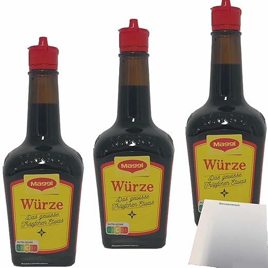 usy Bundle for Maggi Spice Liquid the Certain Droplet Slightly Pack of 3 (3 x 250 g) + usy Block