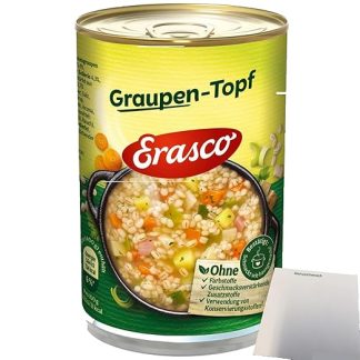 usy Bundle für Erasco 1 Portion Graupen -Topf (1x400g Dose) + usy Block