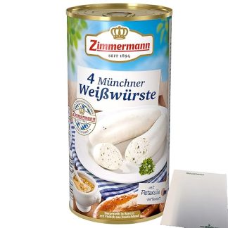 Zimmermann Munich White Sausages 1 x 530 g Tin + usy Block