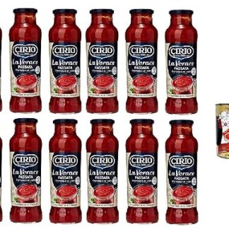 12 x Cirio Passata di Pomodoro Verace Tomato Sauce from Strained Tomatoes 700 g + Italian Gourmet Polpa 400 g