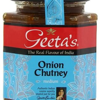 Geeta's Onion Chutney Authentic Indian Cuisine 310g Jar - Set of 6