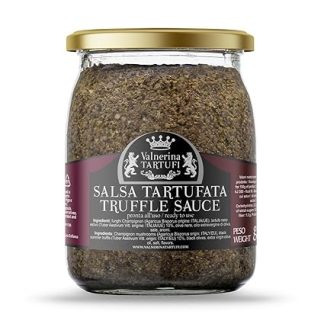Valnerina Tartufi Truffle Sauce Original Recipe 500 g | Black Truffle Sauce | Mushroom Mushrooms, 10% Black Summer Truffle | Glass 500 g