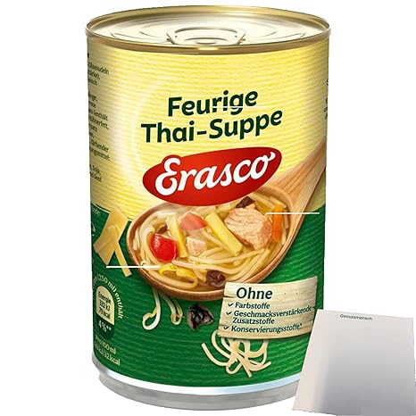 usy Bundle für Erasco Feurige Thaisuppe (1x390ml Dose) + usy Block