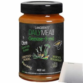 usy Bundle for Langbeins DailyMeal Vegetable Fond (400 ml Glass) + usy Block
