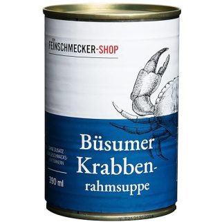 Der Feinschmecker 390 ml Büsumer Crab Cream Soup I Soup with Real North Sea Crabs I with Best White Wine I Exquisite Ingredients