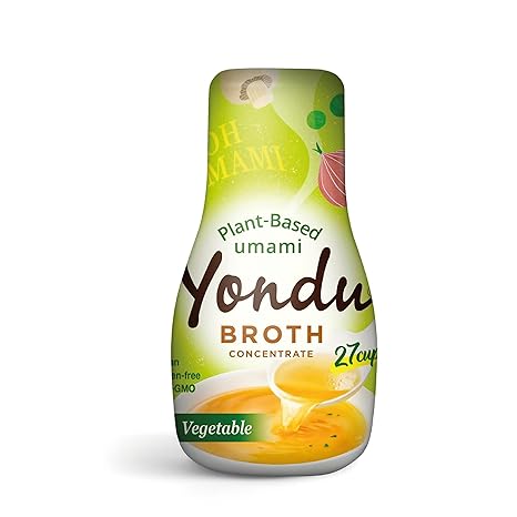 Yondu Broth Concentrate (Vegetables, 275ml) - Superior Vegetable Vegetarian Seasoning Sauce. Traditional Korean Seasoning for All Recipes. Refine Your Dishes with Rich Savory Flavour