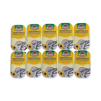 Portuguese Sardines in Vegetable Oil - 10 x 125 g - Ramirez - Portugal