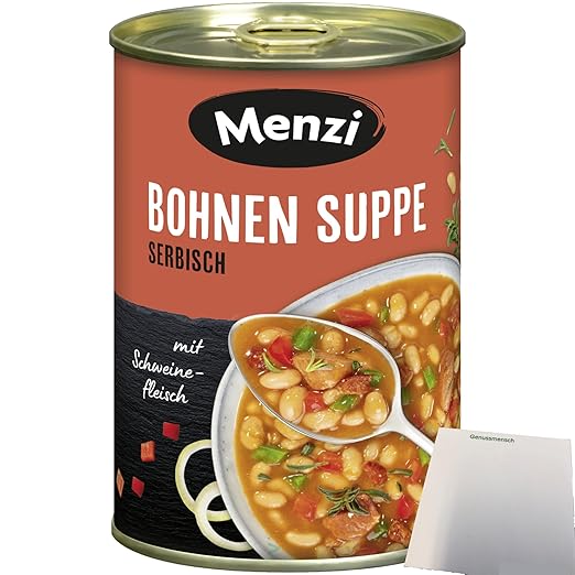 Menzi Serbian Bean Soup (400 ml Can) + usy Block