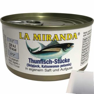 usy Bundle for La Miranda Tuna Pieces in Own Juice and Infusion (185 g Tub) + usy Block