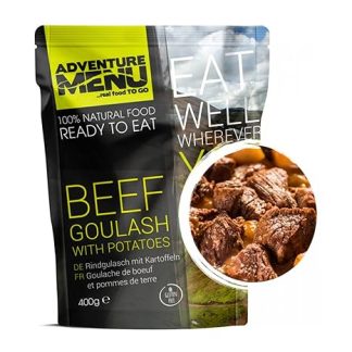 Adventure Menu - Beef Goulash with Boiled Potatoes | 400 g | Gourment Meal for Travel & Home