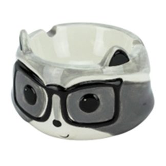 Windascher Keramik Waschbär mit Brille 12cm Durchmesser