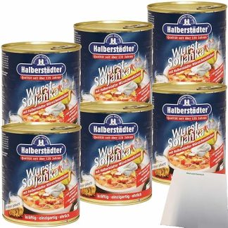 usy Bundle for Halberstädter Sausage Soljanka Pack of 6 (6 x 800 ml Tin) + usy Block