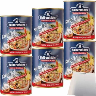 usy Bundle for Halberstädter Potato Soup Pack of 6 (6 x 800 ml Tin) + usy Block