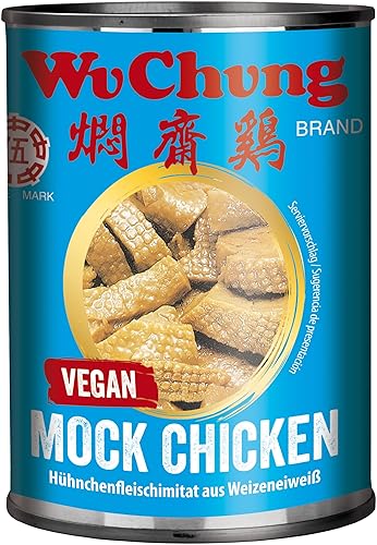 WU CHUNG - Wheat Gluten Mock Chicken, (1 x 290 g)