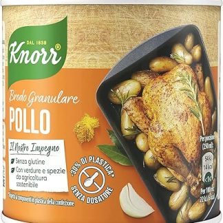 6 x Knorr Brodo Granular Pollo Granulated Chicken Broth 150 g Flavour for Your Dishes Gluten-Free Lactose Free 100% Italian Broth