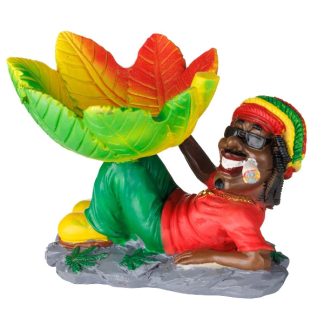 Ascher Kunststoff Rasta liegend mit Hanfblatt
