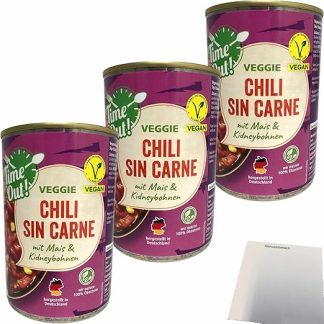usy Bundle for Time Out Chili Sin Carne Pack of 3 (3 x 400 g Tub) + usy Block