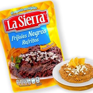 La Sierra Black Bean Pour 430g - Fried Beans Ready to Serve, Mexican Baked Beans, Bean Paste