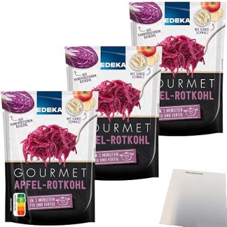 usy Bundle for Edeka Gourmet Apple Red Cabbage Fix and Ready Pack of 3 (3 x 400 g Pack) + usy Block