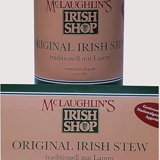 Irish Stew Ready Meal in a Tin. McLaughlin's Irish Shop Original. MHD: 20.02.2026