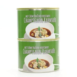 2 x Preserved Diem Mushroom Cream Sauce with Creme Fraiche Refined 2 x 200 g / Sauce for Hunter Cutlets