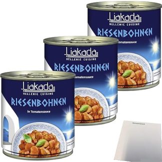usy Bundle for Liakada Giant Beans in Tomato Sauce Pack of 3 (3 x 280 g Tin) + usy Block