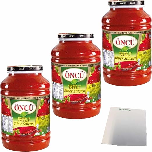 usy Bundle für Öncü Paprikamark mild 3er Pack (3x4300g PET-Dose) + usy Block
