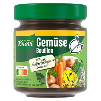 Knorr Vegetable Broth in Glass with Full Flavour and Natural Ingredients 136 g