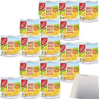 Gut&Günstig Sun Corn Delicate and Young Natural Sweet Pack of 6 (18 x 150 Tin) + usy Block